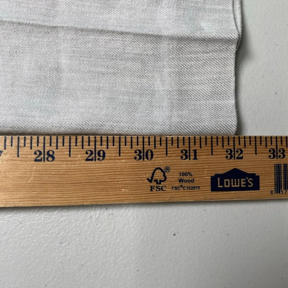 Bonobos Linen Pants 29x32 Slim Profilo Flat Front Off White Gray